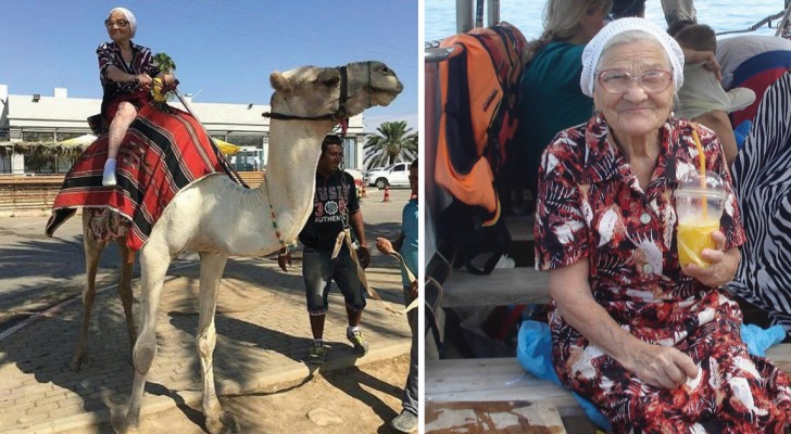 Niks breinaalden en gewrichtsklachten: deze oma gaat op haar 89ste ALLEEN de wereld rond
