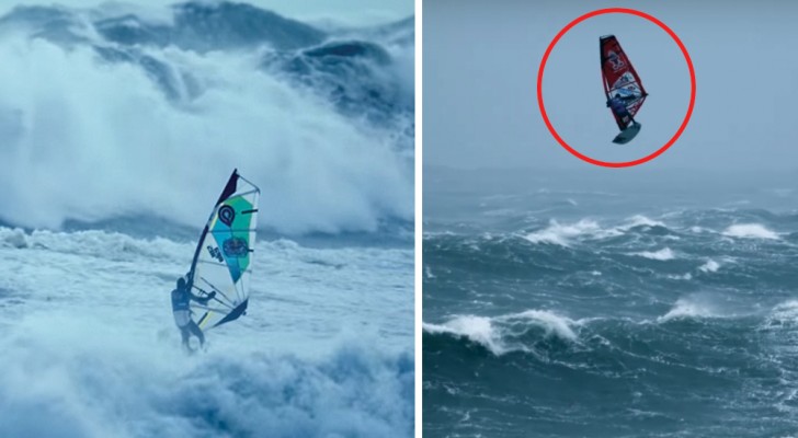 Windsurfen onder EXTREME omstandigheden: deze deelnemers bereiken indrukwekkende hoogtes!