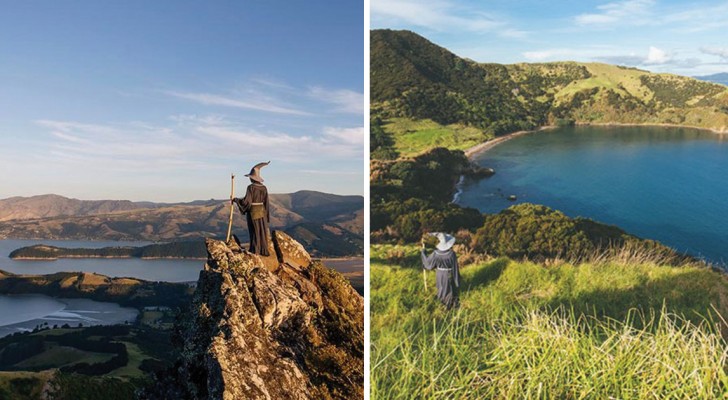 Iemand verkleedt zich als Gandalf en gaat naar Nieuw-Zeeland: De foto's zijn episch
