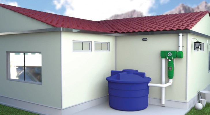See rainwater transformed into safe drinking water!