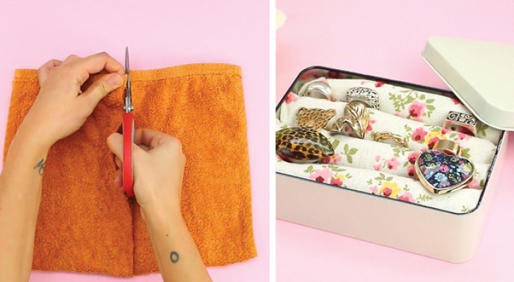 A clever idea for a quick and easy jewelry box! 