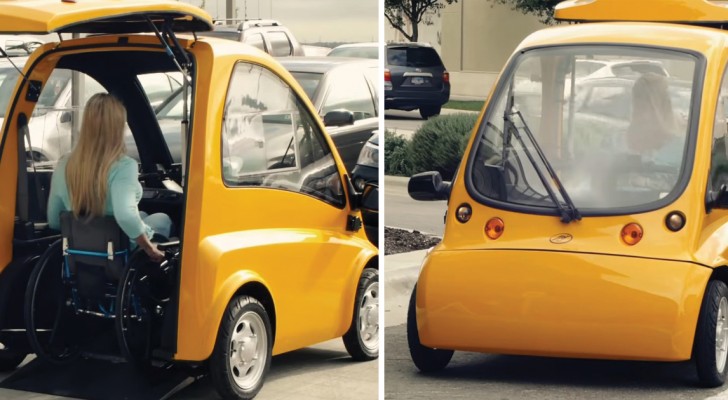 Hier das City-Car, das Millionen Behinderten das Leben ändern kann