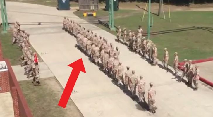 US Marines during a "monkey" drill practice! “Oorah!” 