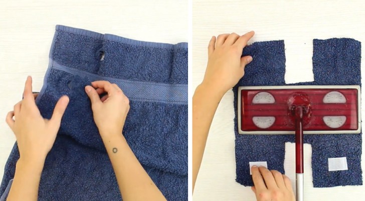 Wie man ein altes Handtuch für den Hausputz einsetzen kann...Kinderleicht! 