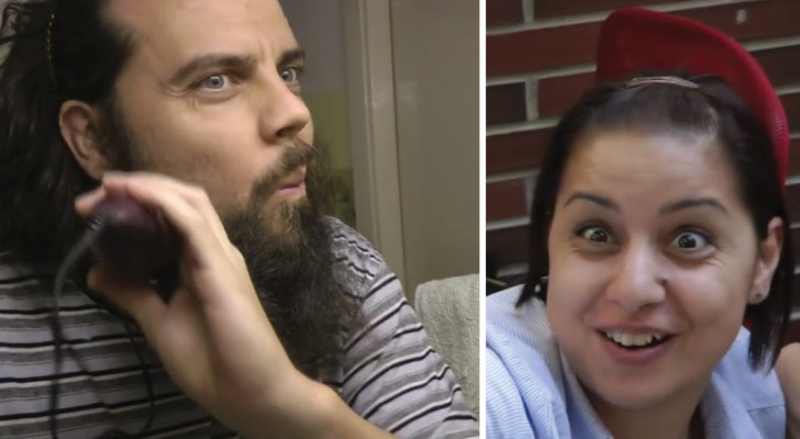 Look what happens when a man suddenly cuts off his beard!