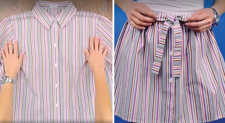 Transformer une vieille chemise en une jupe originale est plus facile que ce que vous pensez