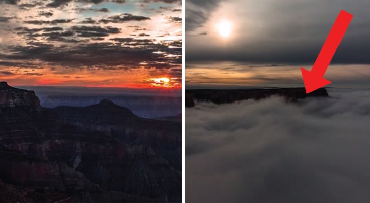 Grand Canyon: le telecamere riprendono un fenomeno rarissimo e affascinante