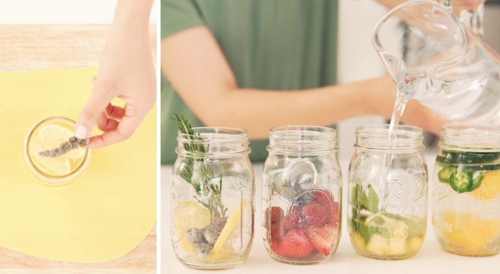 Increase your daily fluid intake with cool and tasty infused water!
