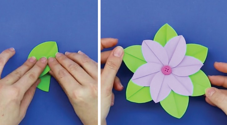 Come realizzare un semplicissimo fiore di carta dall'effetto finale delizioso