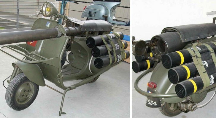L'effrayante "Bazooka Vespa": le scooter qui pouvait abattre des chars de combat