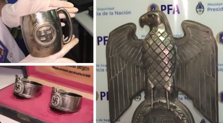 Een enorme collectie Nazi-Voorwerpen zijn gevonden in een geheime kamer in Argentinië