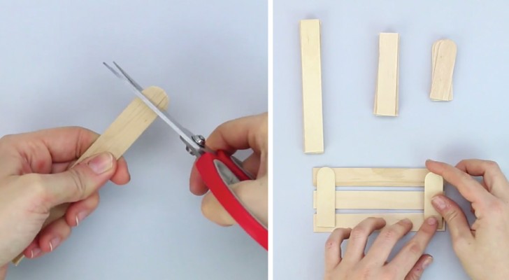 Impara come creare un simpatico centrotavola con i bastoncini di legno in pochi minuti