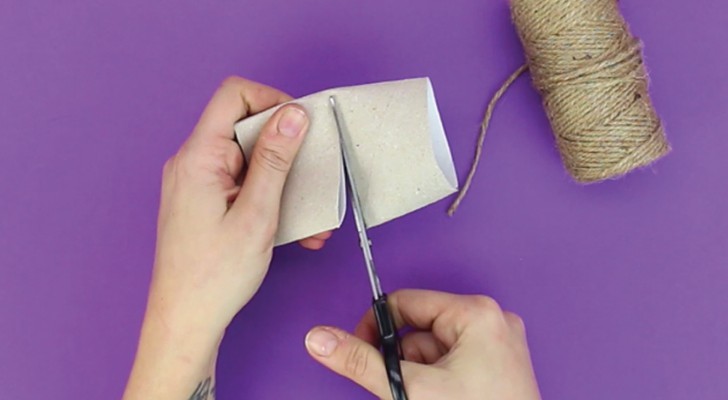 Papprolle und Bindfaden: Verschönere deinen Tisch mit diesen selbstgemachten Serviettenringen