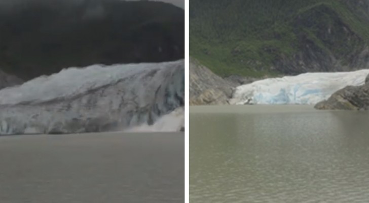 How the Mendenhall glacier has changed in 8 years is astonishing --- see the changes with a time-lapse camera