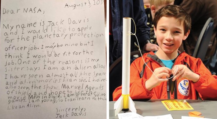 Un bambino di 9 anni si candida per un posto di lavoro nella NASA: questa è la risposta che ha ricevuto