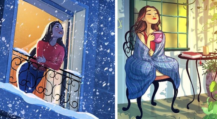 Queste 16 illustrazioni ritraggono la felice vita di chi ha scelto di vivere da solo e ne è felicissimo