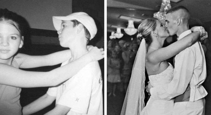 Queste 20 foto di coppie a distanza di anni testimoniano la resistenza dell'amore vero allo scorrere del tempo