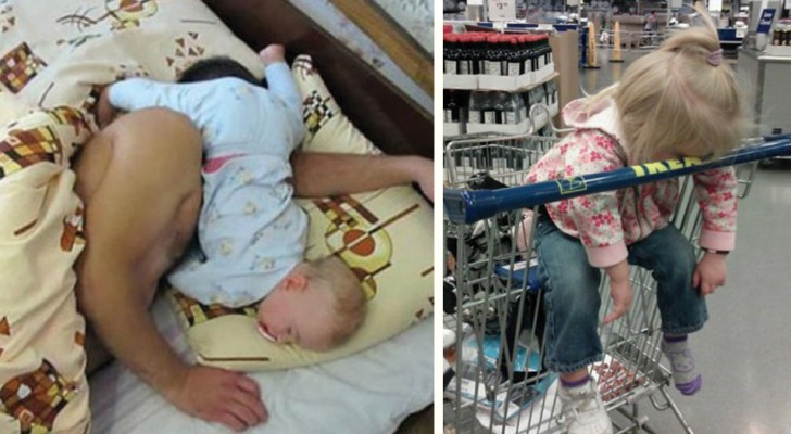 20 children who suddenly fell asleep in the most incredible positions