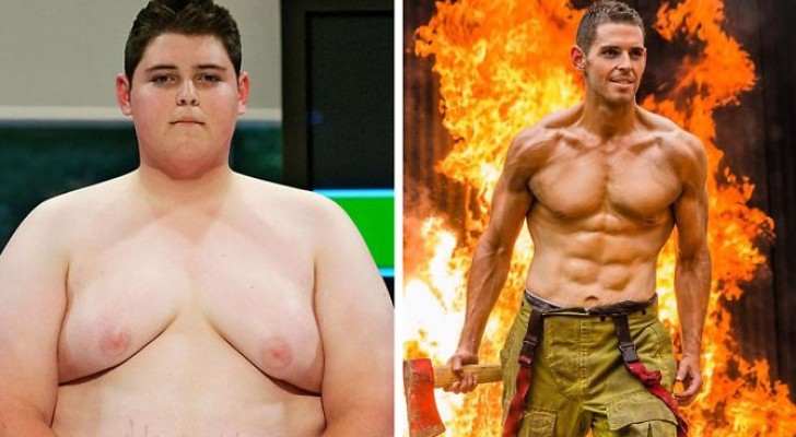 10 years ago he lost more than 176 lb (80 kg) thanks to a television program and now his story is a hymn to life