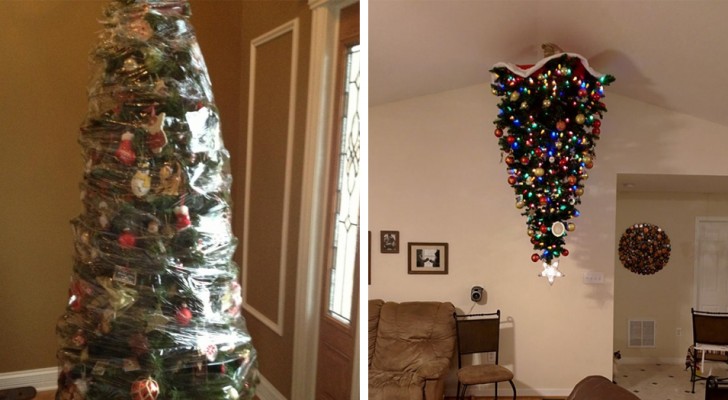 12 creative solutions that pet owners have found to protect their Christmas trees!