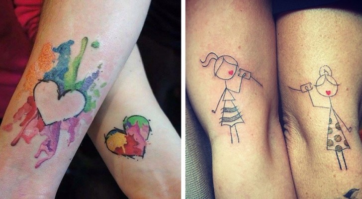 30 superbes tatouages pour mère et fille qui célèbrent ce lien indissoluble