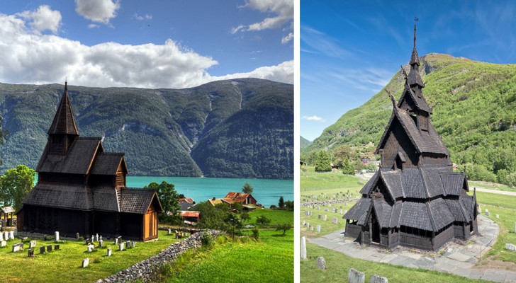 Schitterende Middeleeuwse houten kerken die je alleen nog in Noorwegen ziet