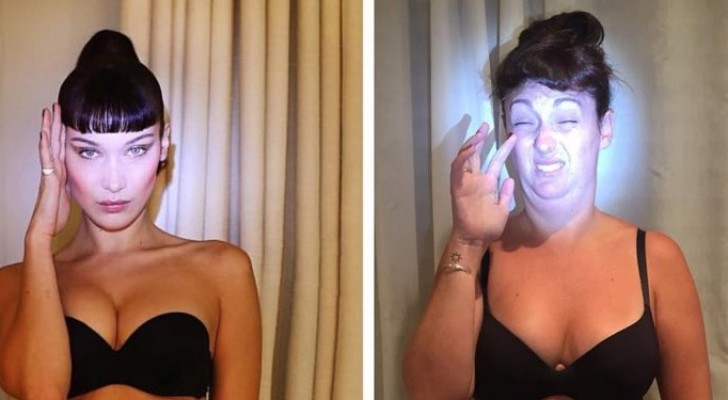 This woman recreates photos of famous people ... and the result is hilarious!
