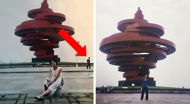 A couple discovers thanks to a photo that they were in the same place 10 years before meeting each other!