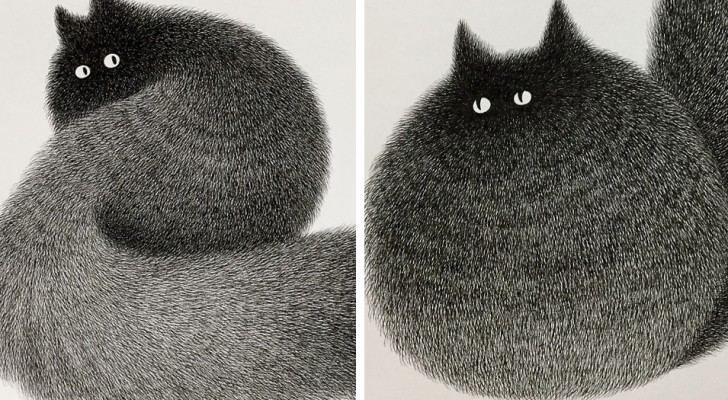 Ein malaischer Künstler nutzt nur Bleistifte um diese flauschigen Katzen zu zeichnen. Das Resultat ist unglaublich