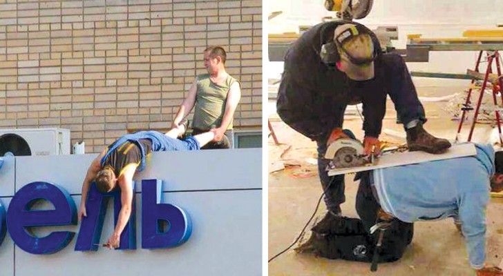 16 people who have a very personal interpretation of occupational safety!