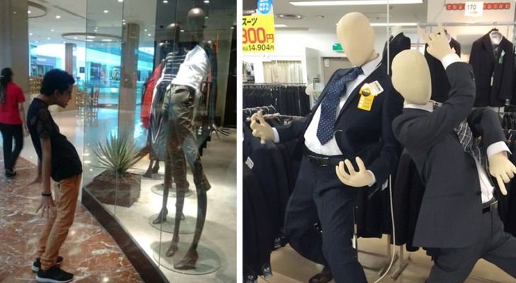 Here are some of the most disturbing and entertaining mannequins you've ever seen in a store!