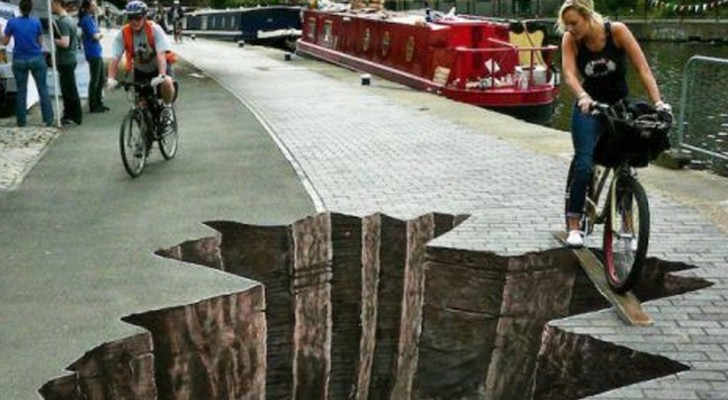 Here are the most vertiginous works of optical illusion street art that have ever been realized!
