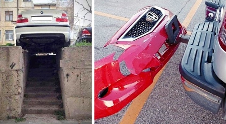 18 foto di auto in sosta a cui non saprete dare una spiegazione logica