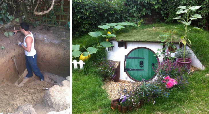 Would you like to live in a hobbit house? This young man built one himself ... Take a look!
