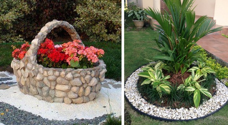 25 original ideas to decorate your garden using gravel and pebbles