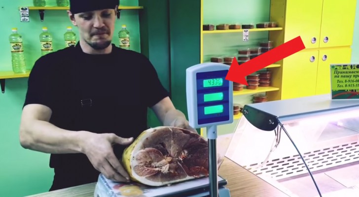 This guy shows us a simple technique to "cheat" on the weight of meats
