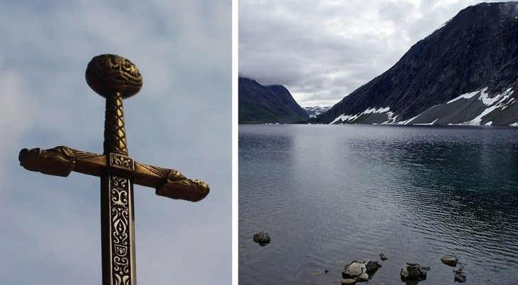 Una gigantesca spada risalente al 1500 emerge dalle acque di un lago norvegese