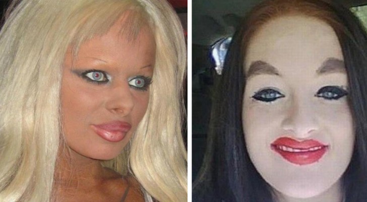 15 Frauen, die ein Make-up gewählt haben, das ein komplettes Desaster ist
