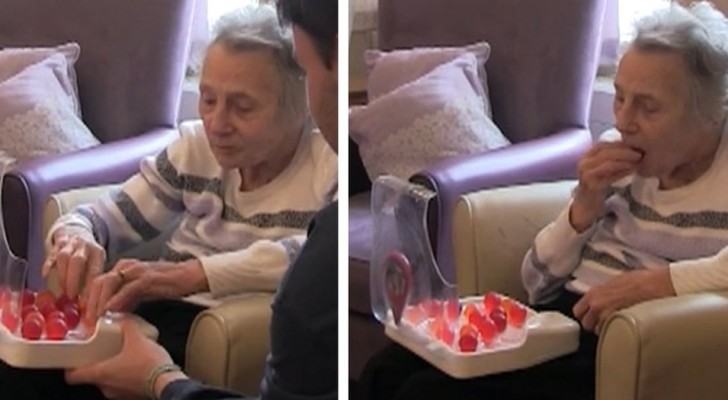 Um jovem inventa a água de comer para ajudar pacientes idosos a continuarem hidratados