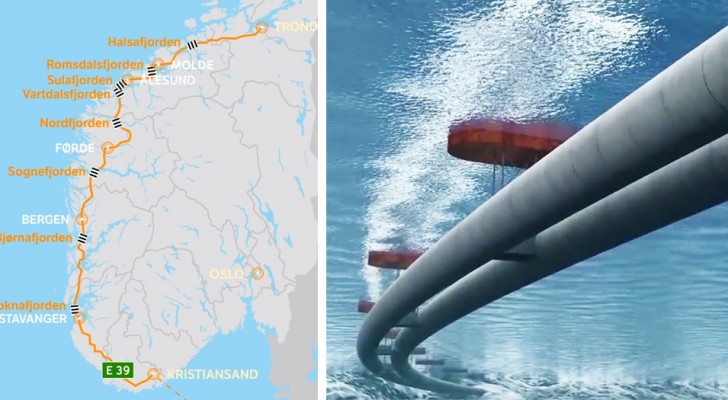 Deze snelweg van 47 miljard zal alle fjorden met elkaar verbinden en is het grootste Noorse bouwproject ooit
