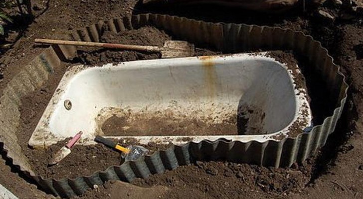 Wie man eine alte Badewanne in einen Teich verwandelt ... und andere verrückte Ideen für den Garten