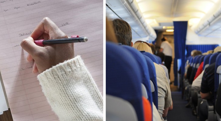 Un'hostess trova un biglietto nel bagno dell'aereo, e capisce che un passeggero è in grave pericolo