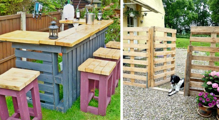 10 useful and inexpensive ideas to improve your home using wooden pallets