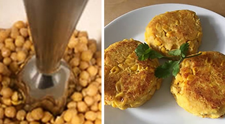 A simple recipe for chickpea burgers that is tasty, full of protein, and with very few calories!