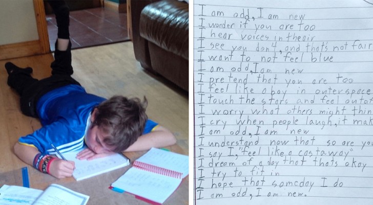 A 10-year-old autistic boy writes a poem about his condition and his words are very moving