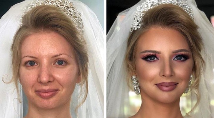 The power of makeup is shown here with these 27 brides that make-up artists have made beautiful and unrecognizable