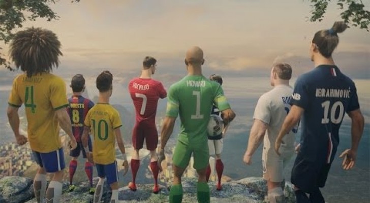The spectacular Nike animated ad for the 2014 World Cup 