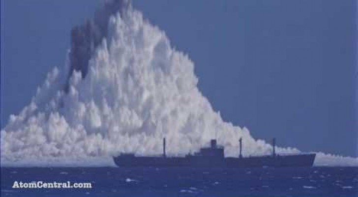 The incredible explosion at sea