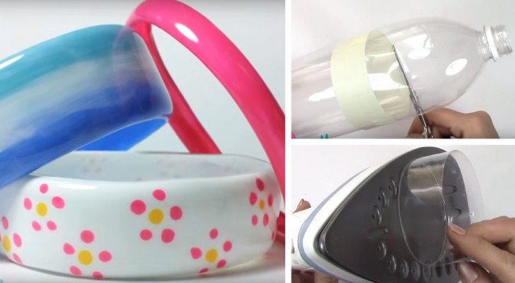 Come creare degli stupendi braccialetti alla moda con una bottiglia di plastica e un ferro da stiro