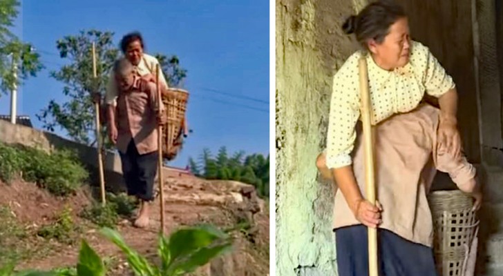 A mulher paralisada guia o marido cego: isto sim que é amor! 